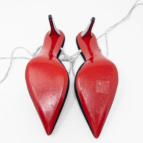 Christian Louboutin Astrid Crystal Lace-Up Strassita 85mm EU 38.5 - Picture 5 of 7